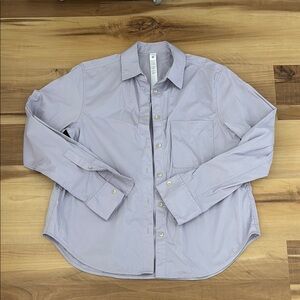 Women’s Lululemon Cotton-Blend Poplin Button Down Shirt